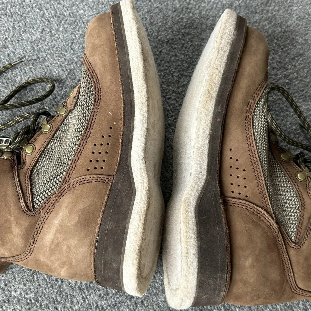 Simms Wading‎ Boots Mens 6 Brown Nubuck Mesh Felt Sole Non Slip Fishing